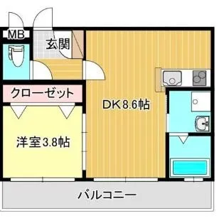 リファレンス中央町【12階】の間取り