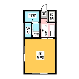 ハイグレードコーポ【1階】の間取り