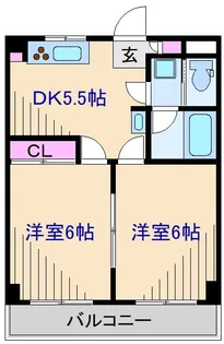 神奈川県横浜市港北区錦が丘【マンション】の間取り