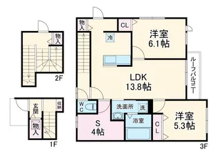 COLORS WING-Bの間取り