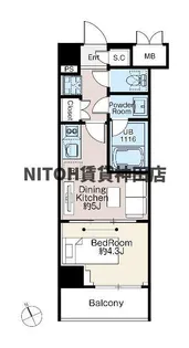 ベルファース西早稲田【2階】の間取り