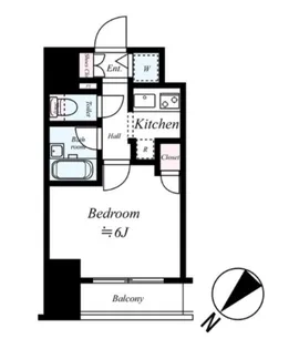 ドルチェ日本橋浜町・壱番館【5階】の間取り