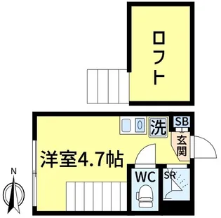 ハーモニーテラス西新小岩II【2階】の間取り