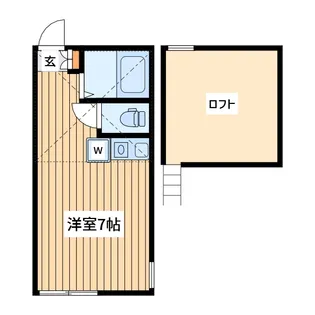 ユナイト宮前平リグーリア【2階】の間取り