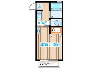 タウンMK B棟【2階】の間取り