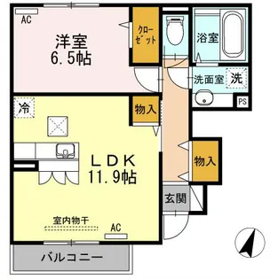 グランアルブル石神井公園【1階】の間取り