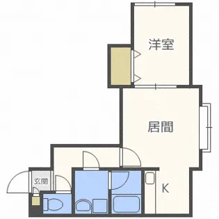 グリーンウォール北15A【2階】の間取り