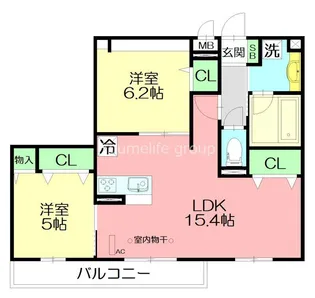 ベーチェル湘南【3階】の間取り