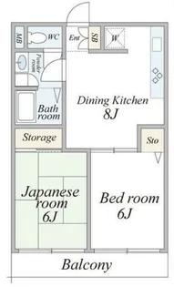 どみしるまーさ 西館【3階】の間取り