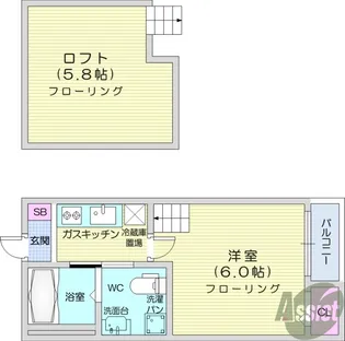 Bene Olive【2階】の間取り