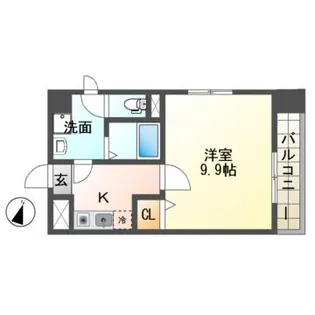 八日市桜館【4階】の間取り