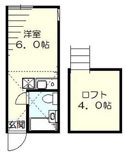 ユナイト洲崎フェリペ・スコラーリ【1階】の間取り