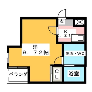 Cloud 9 kouun【1階】の間取り