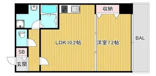 ル・ボーシエル【4階】の間取り