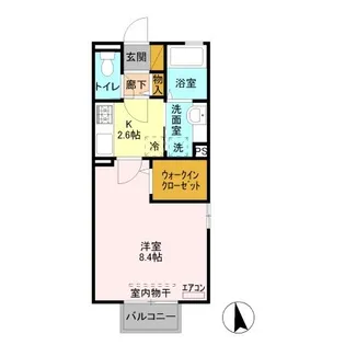 モン・カーサ I【2階】の間取り