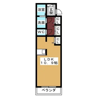 ルミナス大幸【3階】の間取り