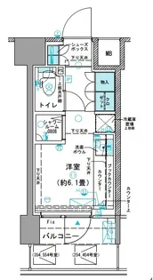 コムレジ赤羽 学生棟【4階】の間取り