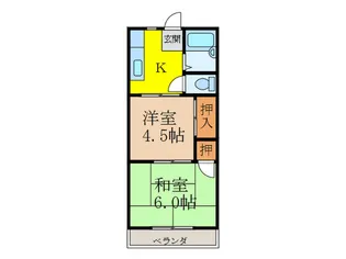 穂積ハイツ【2階】の間取り