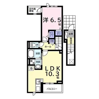 モアメゾン【1階】の間取り
