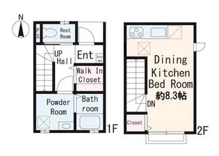 Maisonettepark四ツ木駅C棟【1階】の間取り