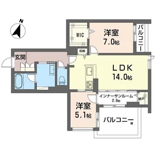 新築 Shamaison セルディーナ イースト【1階】の間取り