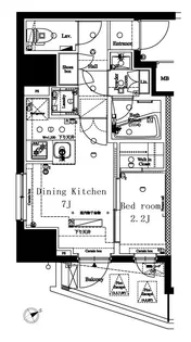 アクサス駒込アジールコート【8階】の間取り