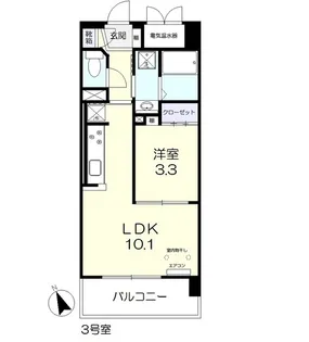 サンセール東古松【5階】の間取り