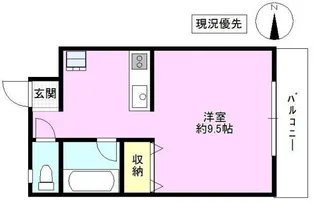 ガラプシケ【3階】の間取り