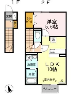 郡山ガーデン チェリーガーデン【2階】の間取り