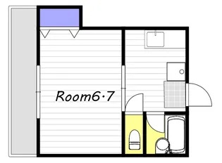 サンパレス弓之町【5階】の間取り