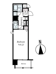 ジュネーゼ大阪城南【4階】の間取り