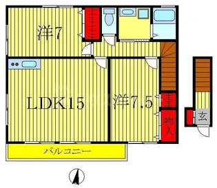 グランドブルージュI【2階】の間取り
