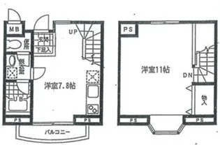カサジョイア【1階】の間取り
