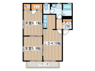 クレール湘南【2階】の間取り