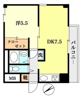 堤ハイツ【2階】の間取り