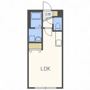 Polaris中の島(ポラリス中の島)【2階】の間取り