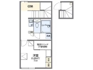 レオパレスすみだIII【2階】の間取り