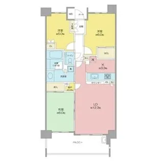 プラウド一社【2階】の間取り