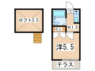 コウズィネスアサカ【1階】の間取り