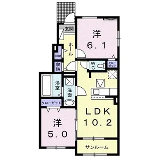 アルキメデス【1階】の間取り