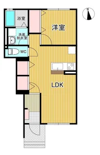 Rose Court(ローズ コート)【1階】の間取り