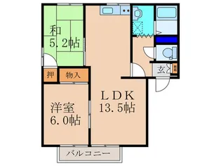フレグランス葛原【2階】の間取り