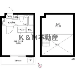 ジュネパレス柏第62【1階】の間取り