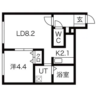 Porte Bonheur(ポルトボヌール)【3階】の間取り