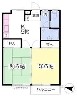 コーポヤマト【2階】の間取り