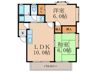 クレイン・ヴィレッヂ【1階】の間取り