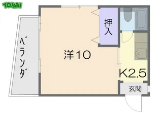 鹿鳴館ハイツ【1階】の間取り