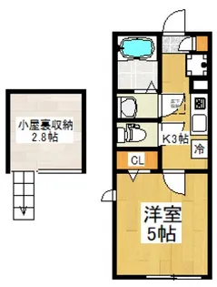 パストラーレ秋津【2階】の間取り
