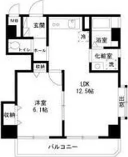 ウイングピア美園【3階】の間取り