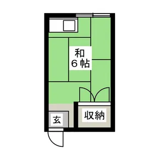 長原荘【1階】の間取り